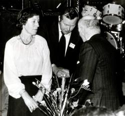 Festsamling hos NLF. Trolig er det Norsk Lastebileiers Forbu