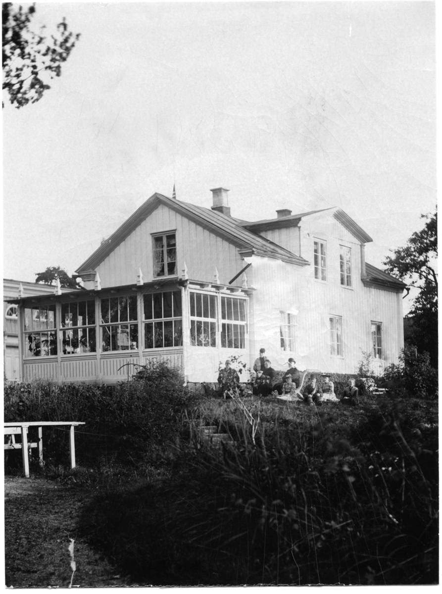 Sommaro herrgård år 1891 som brann ned året efter. (Papperskopia i dåligt skick)