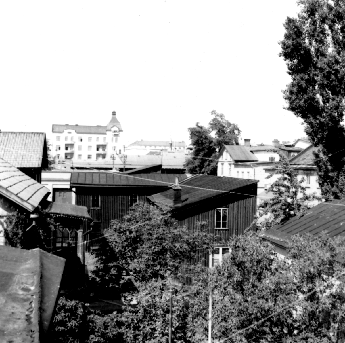 Bild inifrån kvarteret Orren i Viken tagen 1960.
