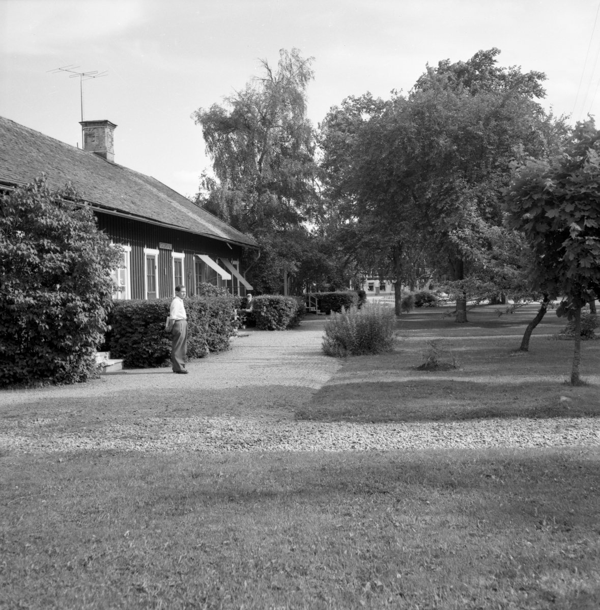 Någonstans i Värmland - från slutet av 1950-talet. Storfors med  södra änden av Kroppavägen. Till höger ligger i dag rondellen.