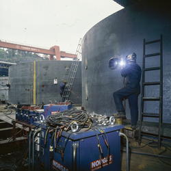 Sveising ved vindholmen Verksted, Arendal