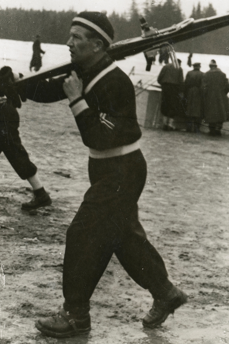 Athlete Birger Ruud during competition