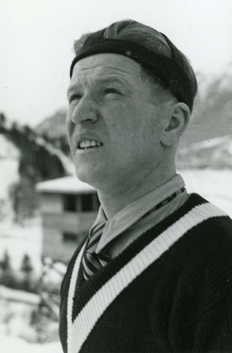 Olympic champion Birger Ruud at Garmisch