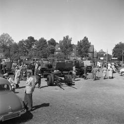 Bilutstillingen på ytre Kongsgård 1953