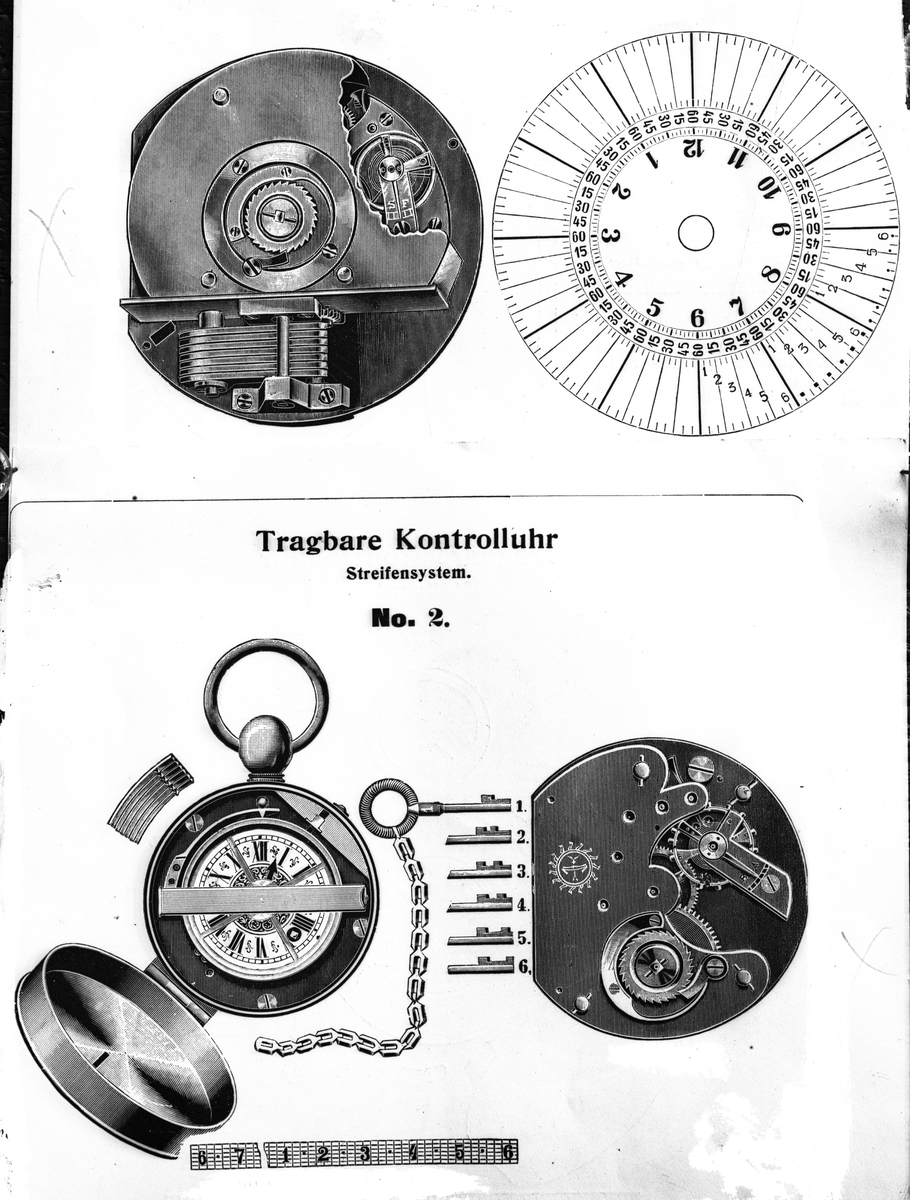 Sehlbergs Ur-handel
Startades 1838 av urmakare Gustav Sehlberg

Konstruktionsritning av två olika ur
Tysk text
"Tragbare Kontrolluhr"




