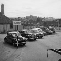 Bilutstillingen på ytre Kongsgård 1953. Bilcentrum A/S