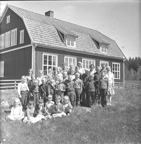 Sista skoldagen i Reaby skola 1962.