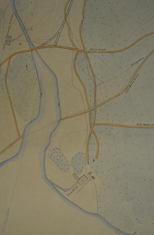 gammelt kart Folldal verk