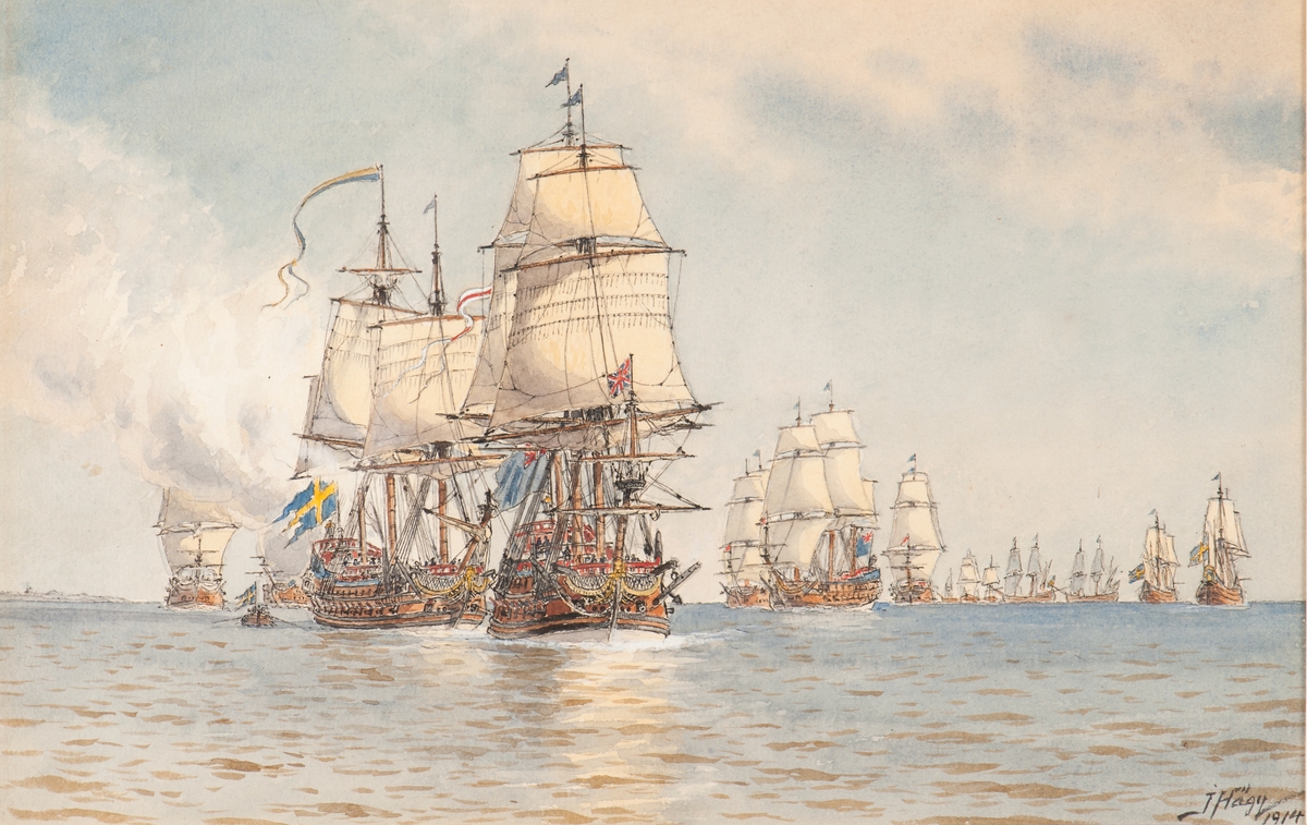 LInjeskeppet Ölands strid vid Orford Ness 28 juli 1704