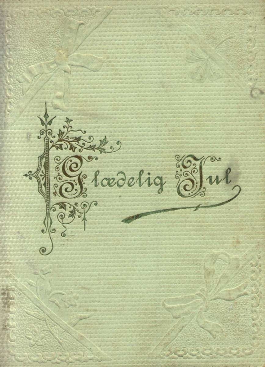 Julekort. Julehilsen. Blomstermotiv.  