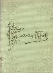 Julekort. Julehilsen. Blomstermotiv.