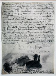 Constable: Et billede af regn og skybrud og solstreif [Tegni