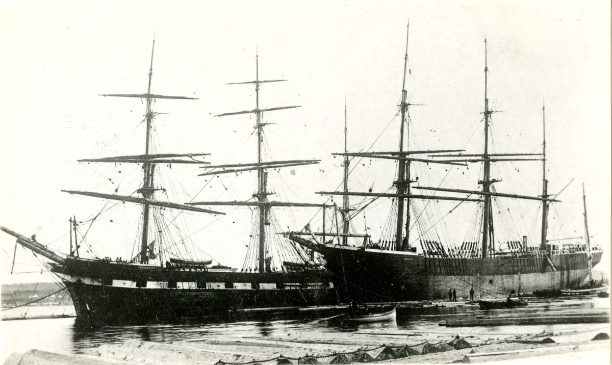 Bark 'Arizona' (ex. britisk s.n.) (b.1869, T. E. Willedge & Co., New Brunswick, Canada), - i Quebec.