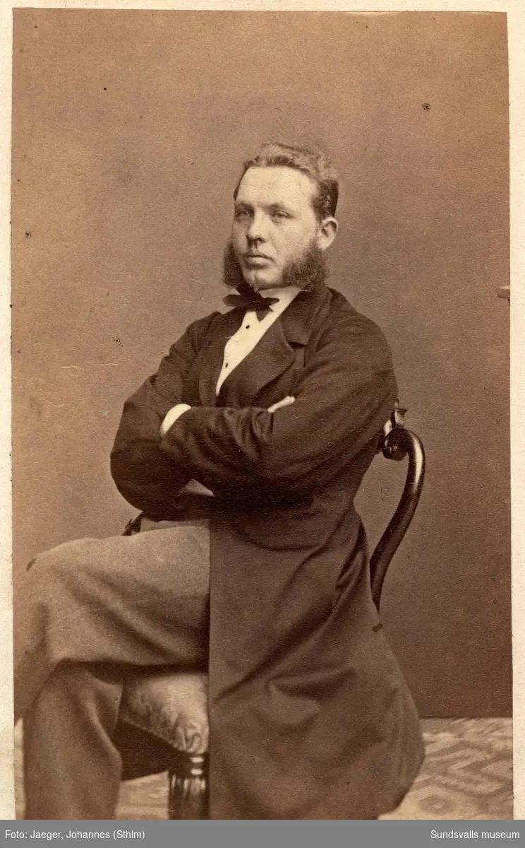 Porträtt på doktor Adolf Fredrik Christiernin, bl a verksam på Vattenkuranstalten.