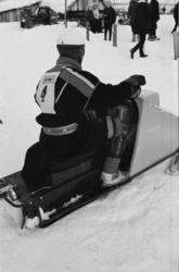 Mars 1969. Nuorgam, Finland. Snescooterløp.