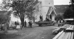 Reparasjon av kyrkjegarden ved Gol Kyrkje.