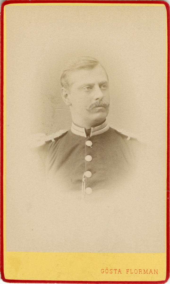 Porträtt av Fredrik Wilhelm Nordenfeldt, officer vid Svea livgarde I 1.