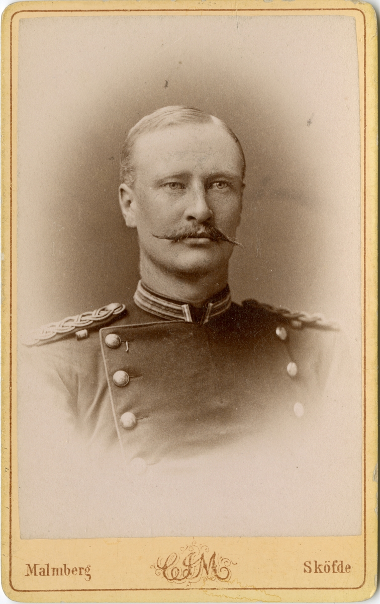 Porträtt av Hjalmar Gardtman, officer vid Upplands regemente I 8.