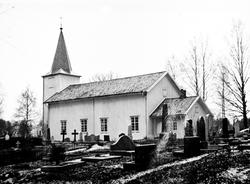 Rømskog kirke, eksteriør, 1920-åra.