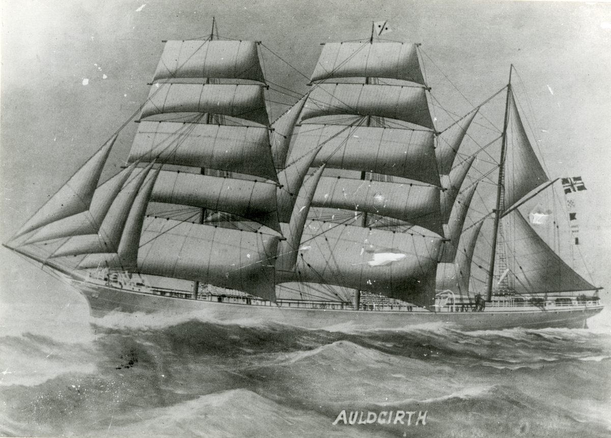 Bark 'Auldgirth' (ex britisk s.n.)(b.1893, Russell & Co., Pt. Glasgow, Skottland)