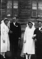 Dobbelt bryllup på Vesterfjell, Tranøy 1926.
