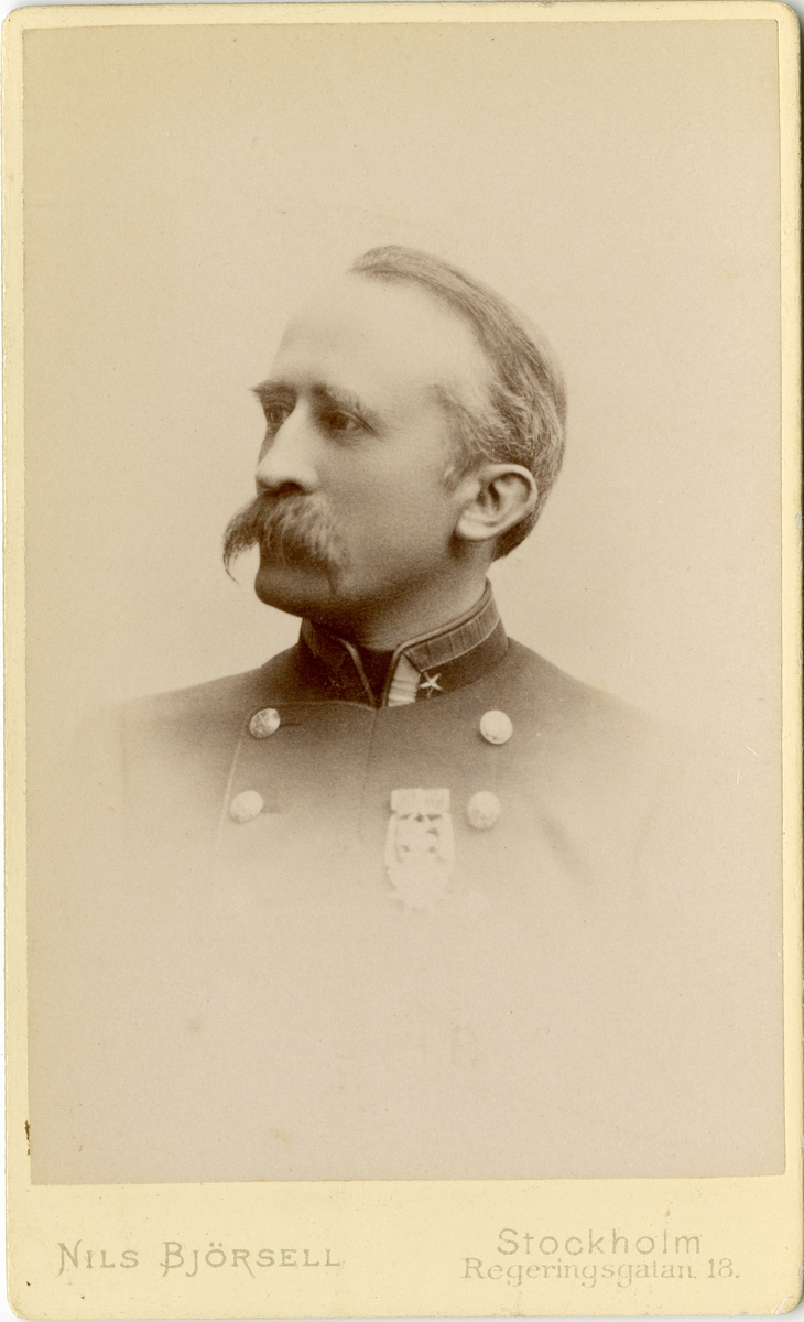 Porträtt av Carl Lagercrantz, major vid Generalstaben.