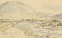 Veien mellom Grainau og Garmisch [Tegning]