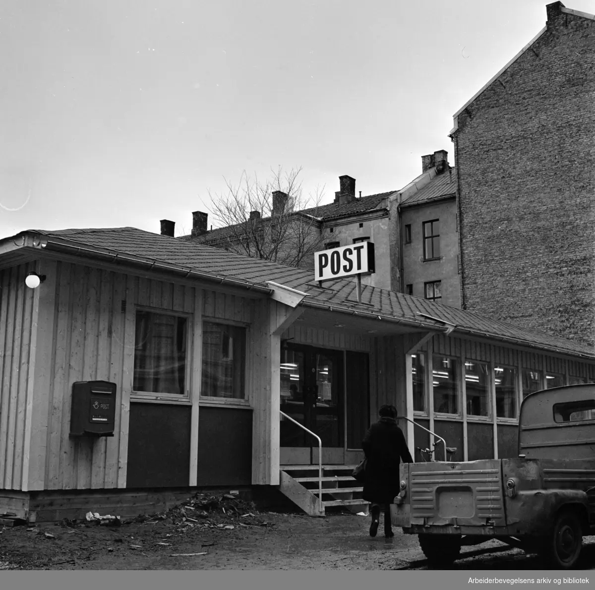Grünerløkka postkontor. Mars 1970