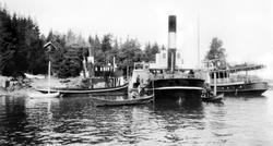 Slepebåtene "Mørkfoss", "Glommen" og "Strømmen" (fra venstre