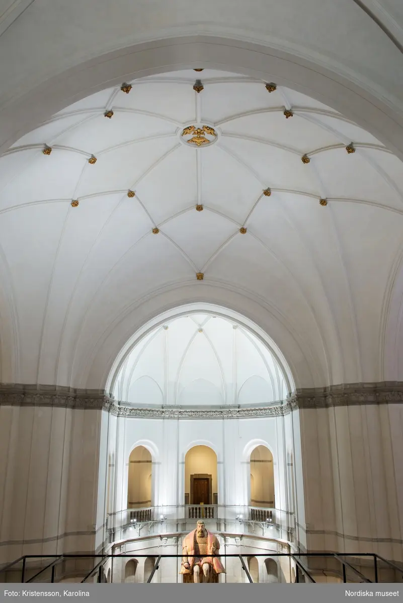 Detalj av taket i Nordiska museets stora hall