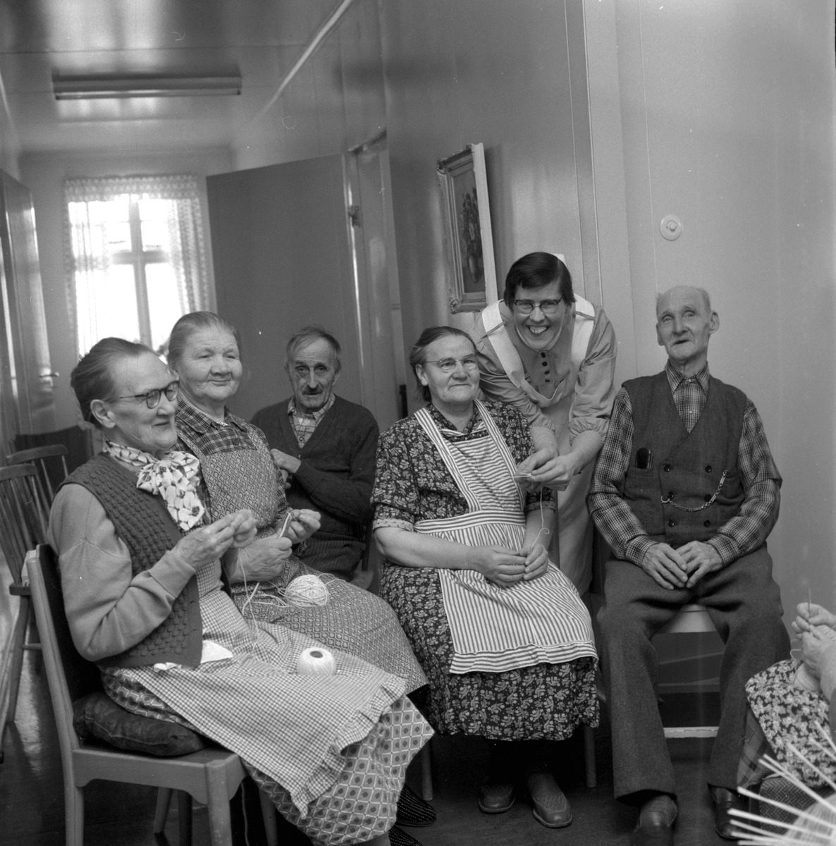 Ålderdomshem i Hällefors.
Februari 1956.