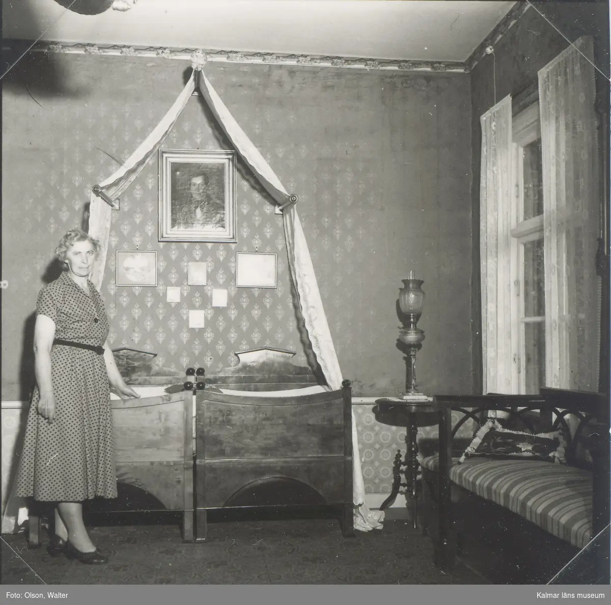 Interiörbild från sovrum, beställd av tidningen Lanthemmet.