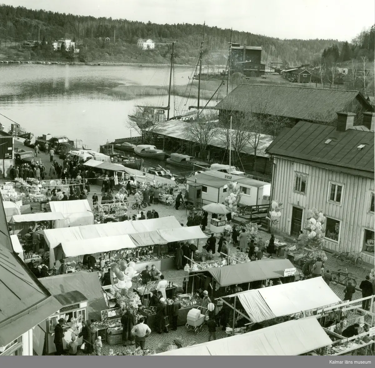 Handel på Valdemarsviks marknad.