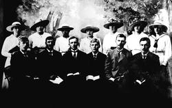 Kristelig møte i Trøgstad ca. 1920. Antakelig forening som e