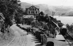 Furulund (senere Sulitjelma) stasjon rundt 1930 med gruvesel