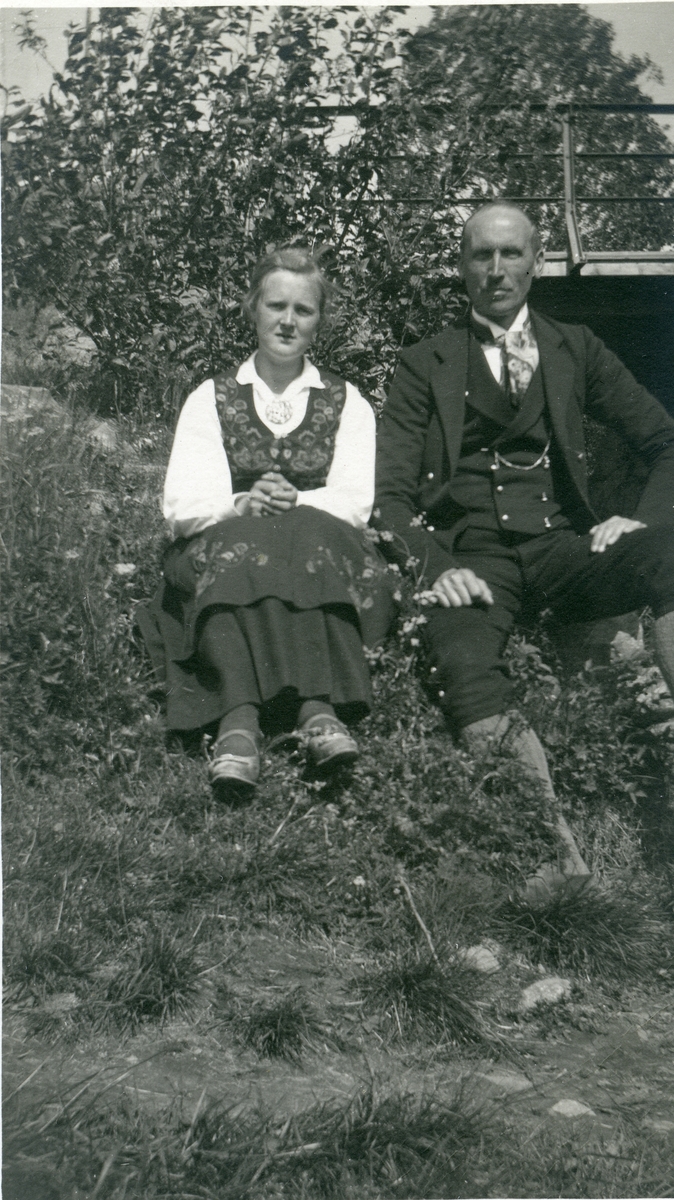 Olaus Islandsmoen og Olga Martinsen.