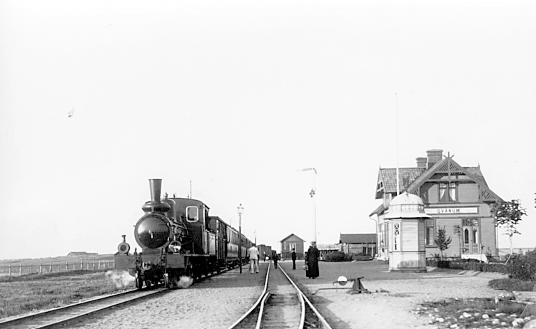 Järnvägsstationen i Kvänum.