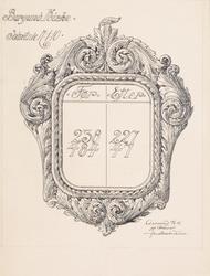 Salmetavle for Borgund Kirke [Arbeidstegning]