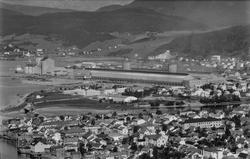 Mosjøen sett fra Øyfjellet,alle vinkler.Aluminiumsverket.