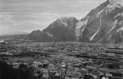 Mosjøen sett fra Dolstadåsen,alle vinkler.Aluminiumsverket.