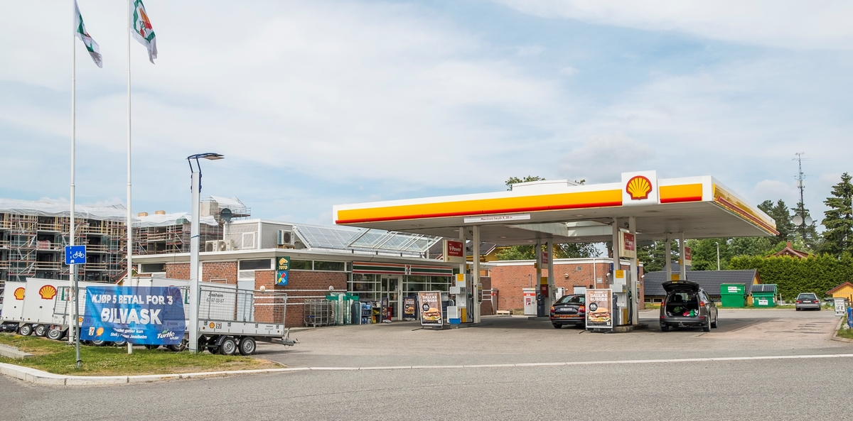 Shell bensinstasjon M.Jul Halvorsensvei Jessheim Ullensaker