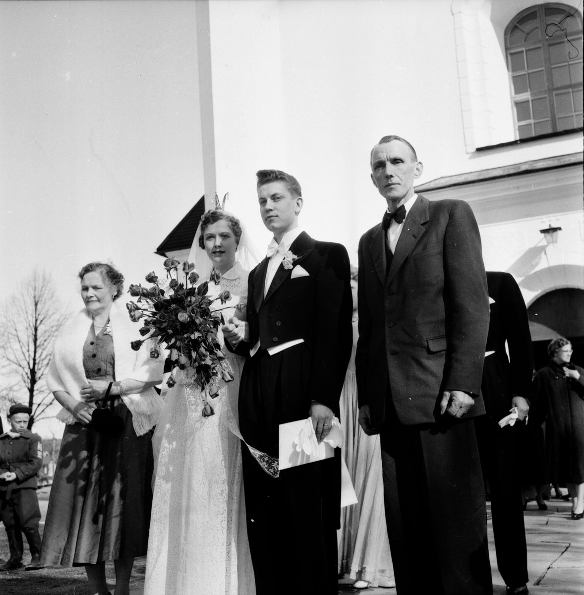 Skogens. Påskbröllop i Växbo. 1955