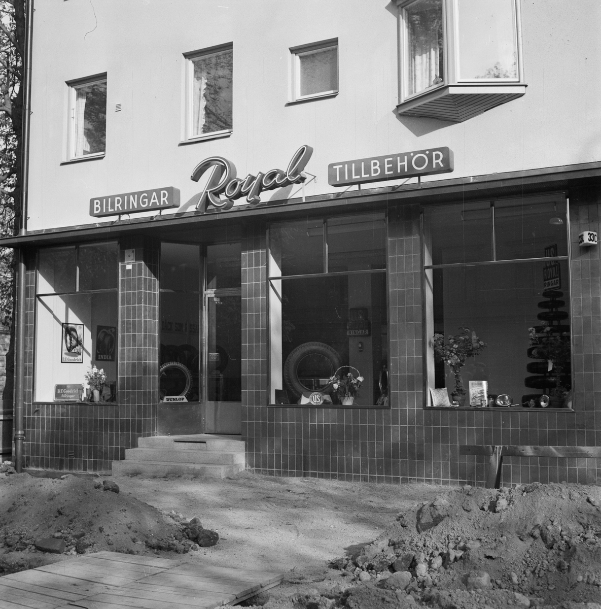 Gummiverkstaden Royal, ny butik, Uppsala maj 1952