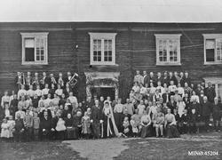 Gruppebilde, bryllup, personer