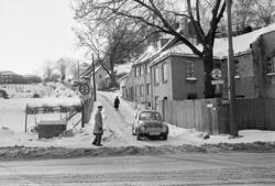 Telthusbakken på hjørnet ved Maridalsveien. Februar 1978