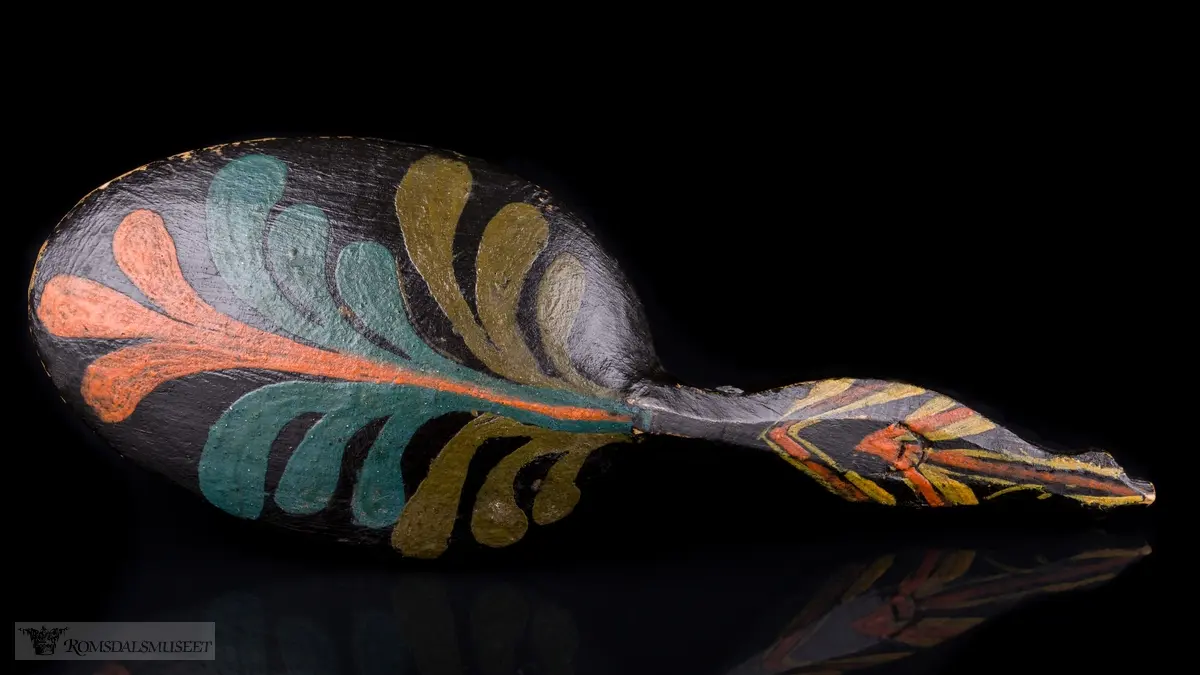 Stilisert bladknippe, kontering.