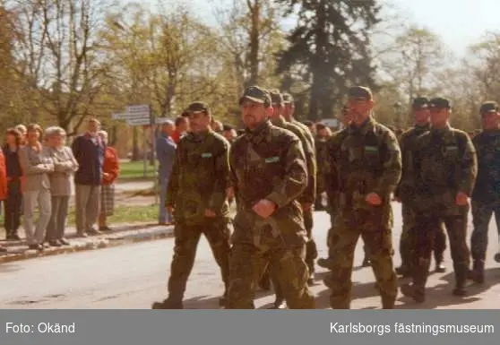 Ceremoni, avskedsmarsch för S 2, 15 maj 1997.
