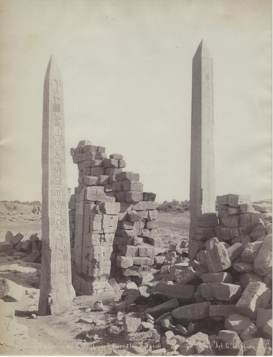 (Charnak) Obelisques de Touthmès I. & de sa fille Hatasou [Fotografi]