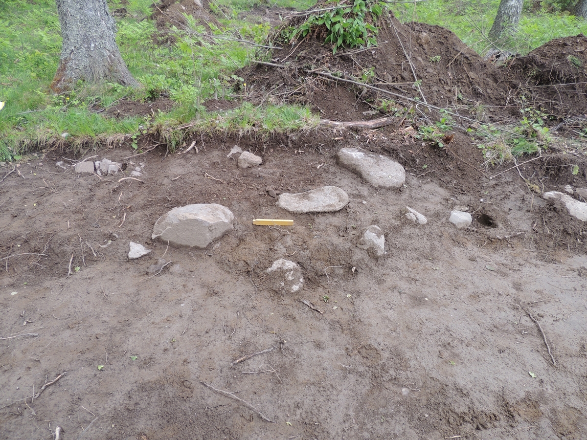 Arkeologisk förundersökning, A524, trolig grav, Dragby, Björklinge socken, Uppland 2017