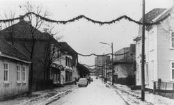 Julegate på Greåker i Tune, ant 1970-åra.